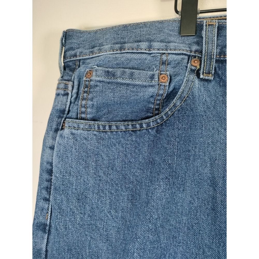 Levi's 550 Jeans Mens 46x29 Blue Relaxed Fit Cotton Denim Pants - Picture 13 of 15